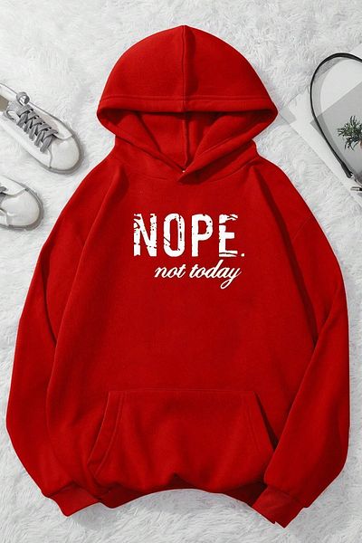 uyguntarz Унисекс суичър с щампа Nope