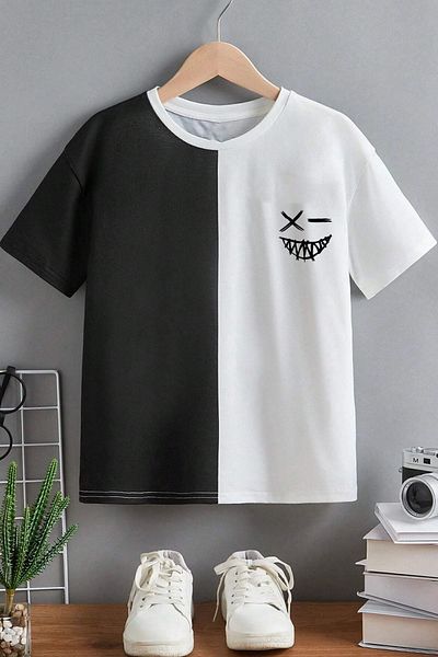 uyguntarz Kinder-Cartoon-T-Shirt aus Baumwolle
