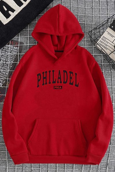 uyguntarz Унисекс суичър с щампа Philadelphia