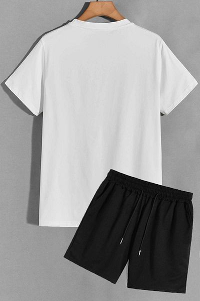 trendypassion Unisex-Shorts-T-Shirt-Trainingsanzug-Set