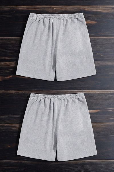uyguntarz Bequeme Shorts aus gekämmter Baumwolle für Unisex, 2er-Pack