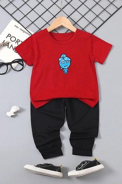 uyguntarz Children's Water Avatar Bottom - Top Tracksuit Set