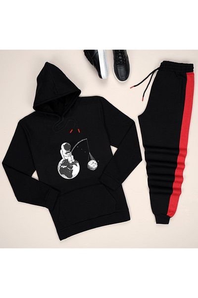 uyguntarz Σετ φόρμας Black Space Esh Plain Black Space