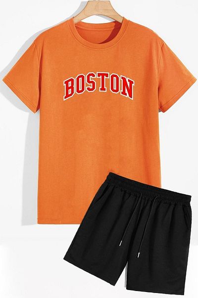 trendypassion Boston Shorts T-Shirt-Trainingsanzug-Set