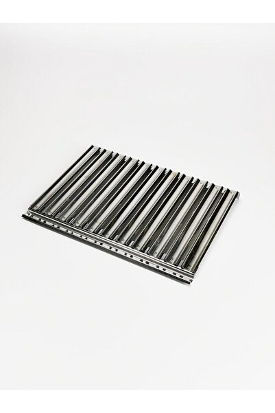 Mizan 27x40cm Oluklu Krom Köfte Izgara Katlanır Mangal Izgarası