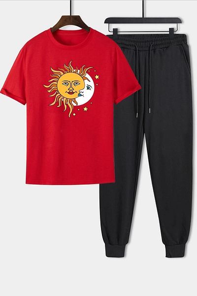 uyguntarz Printed 2-Piece Tracksuit Set