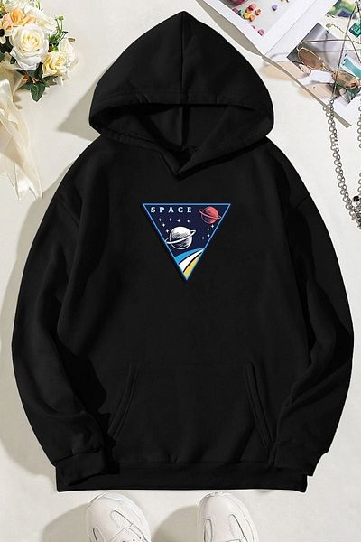 uyguntarz Унисекс суичър с щампа Space