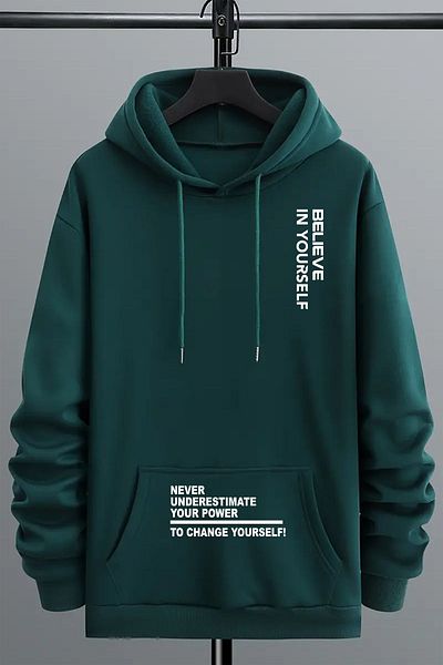 uyguntarz Φούτερ με στάμπα Oversize Believe in Yourself