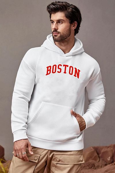 uyguntarz Φούτερ με στάμπα Boston Unisex
