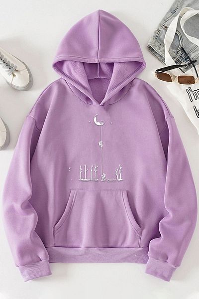 uyguntarz Unisex-Sweatshirt mit Weltraum-Motiv