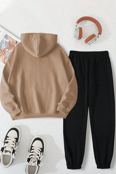 uyguntarz Σετ άνετες φόρμες Unisex Sleepy Panda με στάμπα