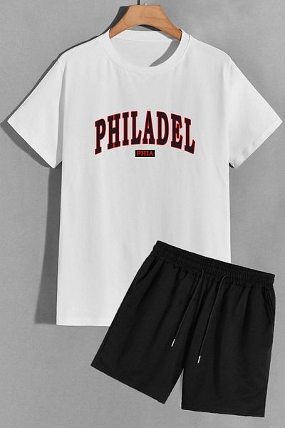 trendypassion Σετ φόρμας T-shirt Phidelphia Shorts