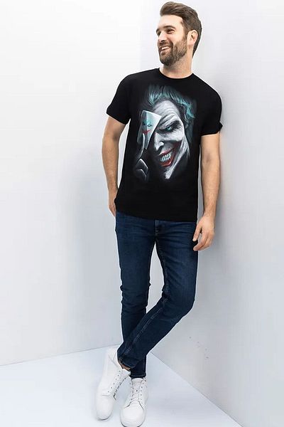 uyguntarz Μπλουζάκι Unisex Joker με στάμπα Oversize