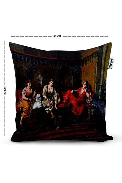 Sakallı Husă de pernă decorativă imprimată 3D