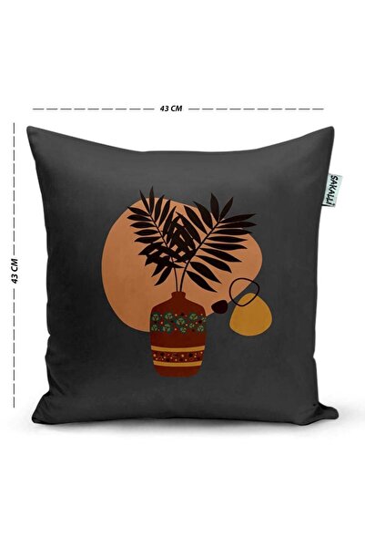 Sakallı 3D Digital Printed Modern Design Decorative Throw Pillow Cover