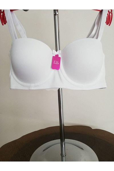 F.K 124 Push-Up Strapless Bra White
