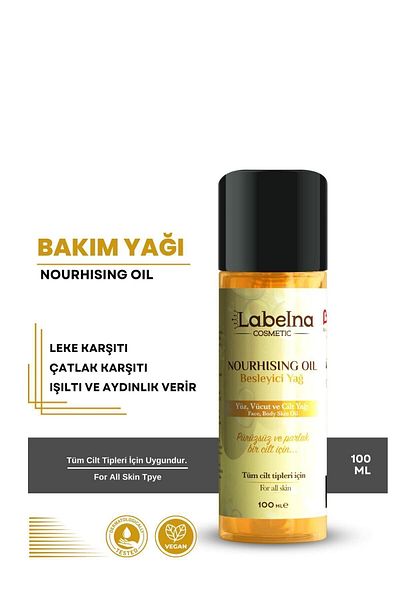 Labelna Cosmetic 100ml Miraculous Care Oil - Anti-Blemish and Stretch Marks, for Face, Body and Hair