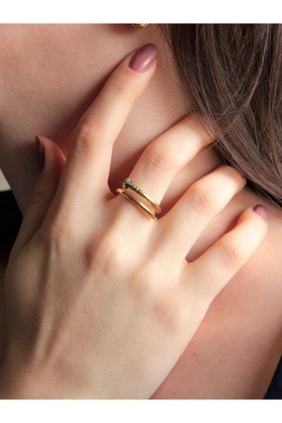 esha Trend Nail Antique Antique Adjustable Ring