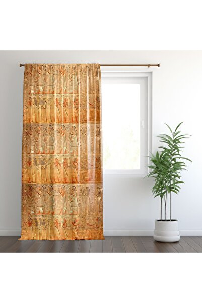 Bebemotto Antik Mısır, Piramit Desenli, Kahverengi, Ithal Kumaş, Genç Odası, ...