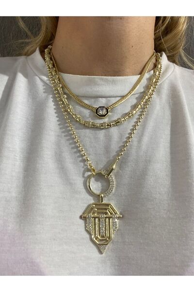 GG ACCESSORİES SERENAY 3 LÜ KOMBİN SET KOLYE