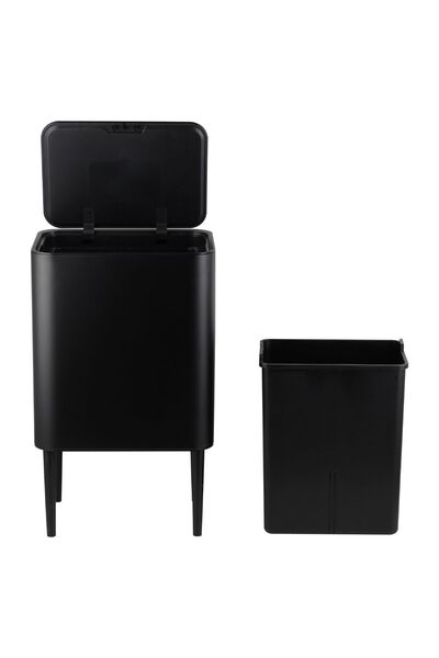 VİP AHMET Nova Touch Trash Can with Compartment, 28 Lt 5 Lt Trash Can Gift Vp-517