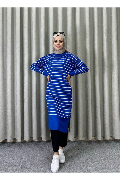 modadeywearst Striped Women's Hijab Tunic