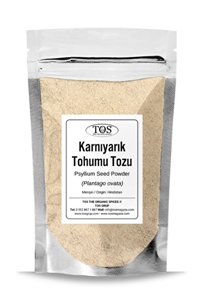 TOS The Organic Spices Karnıyarık Otu Tohumu Tozu 100 gr (1. KALİTE) Plantago...