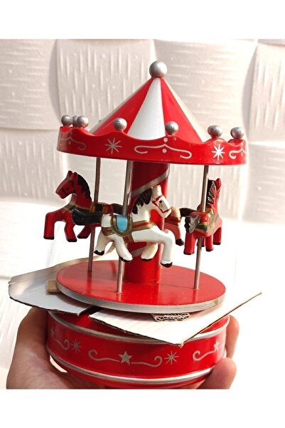 PINARSTORE Kırmızı Atlı Karınca Müzik Kutusu-kurmalı Atlı Karınca