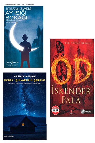 TÜRKİYE İŞ BANKASI KÜLTÜR YAYINLARI Od - İskender Pala + Ay Işığı Sokağı + Kuzey Işıklarının Şarkısı