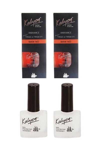 Kalyon 2 Adet Tırnak 2 Adet Tırnak Bakım Yağı 4'lü Set