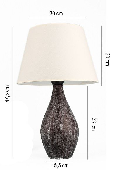 Hmydesign Basilic White Ceramic Lampshade - Handmade