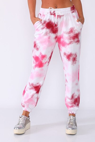 PodiumStar Pembe Batik Desen Eşofman Altı