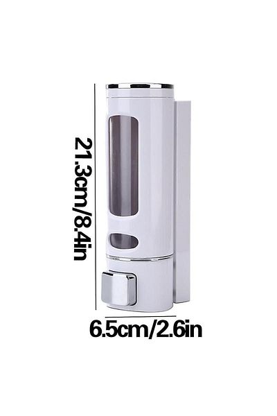 isgstore Main Shop Επιτοίχιος Χειροκίνητος Διανομέας Σαπουνιού Υγρός Νιπτήρας Διανομέας Σαπουνιού Σαπούνι Χεριών Λευκό Χρώμα 3 Τεμάχια Λευκό Χρώμα