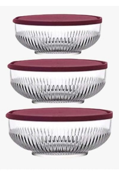 Paşabahçe Lav Tokyo 3" Storage Container Set (2600Cc-1500Cc-880Cc)
