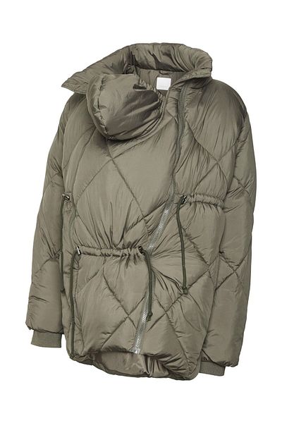 Mama Licious Jacke Hoch geschlossen Gerippte Ärmelbündchen Şömine