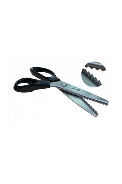 WELLY Prestige Bead Zig Zag Cut Tailor Overlay Scissors 23.5 cm