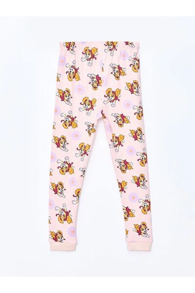 LC Waikiki LCW baby Pembe Baskılı Beli Lastikli Paw Patrol Baskılı Kız Bebek Pijama Alt