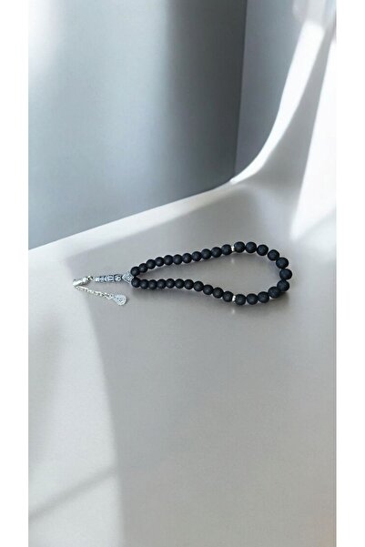 Ayver Gift Glass Model Rosary and Turkish Flag Keychain Set of 33