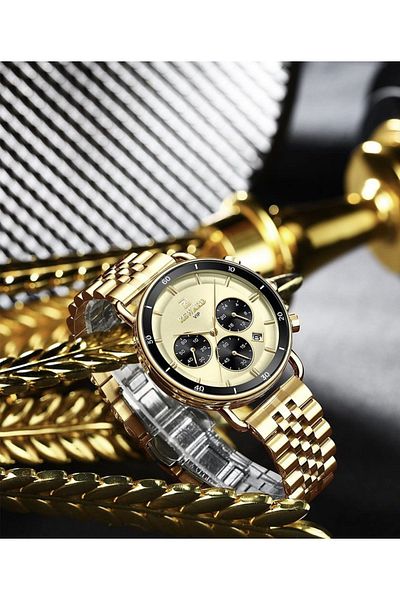 Reward Steel Men's Wristwatch 3 Atm Waterproof with Calendar