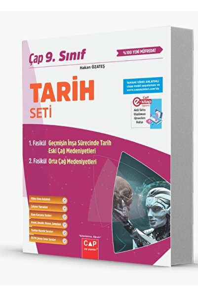 Çap Yayınları Çap 9. Sınıf Anadolu Tarih Fasikül Seti  Hakan Özateş