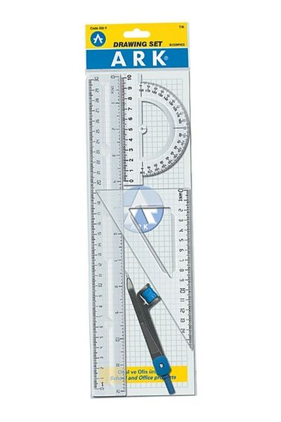 Ark Economical Drawing Set - Ruler (4 Pieces) 1 Piece