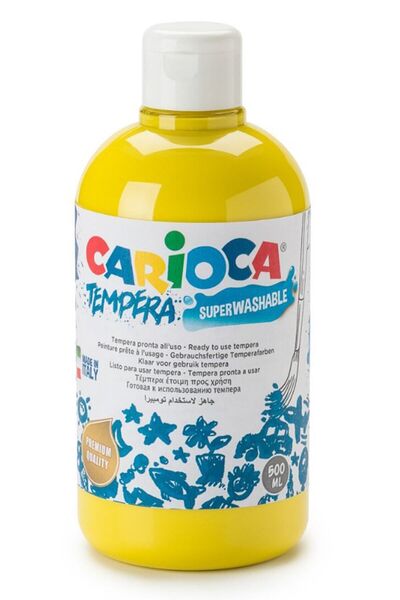 CARIOCA Yıkanabilir Parmak Boya (SARI) 500 ml