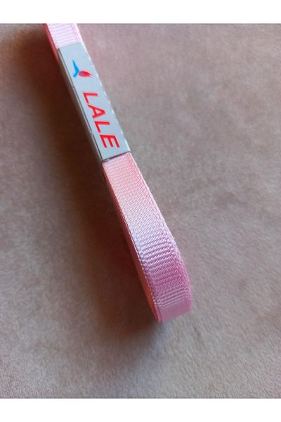 yörük tuhafiye Pink Grosgrain Ribbon - 1 cm 10 Meters One Ball Grosgrain Ribbon