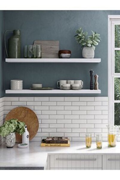 Elit ahşap 2 Adet 80*15 Gizli Monte Ucan Raf Mdf Ürün 70*15 Cm