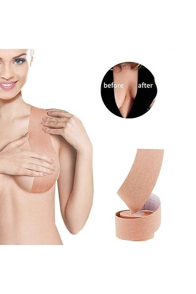 BEYZANA شريط رفع وتشكيل الثدي - لون البشرة 5 سم × 5 متر