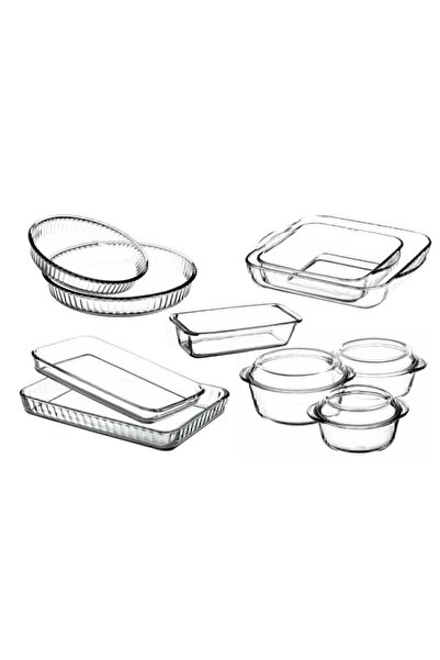 Paşabahçe Avantajlı Çeyiz Tepsi Tencere Seti 10 'lu Fma04596 Fma02253 Fma192881 Fma192348 Fma03121 612