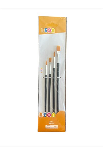 tuvval 4 LÜ FIRÇA SETİ - YAĞLI BOYA-SULU BOYA - GUAJ BOYA -AKRİLİK BOYA- MAKYAJ FIRÇA SETİ