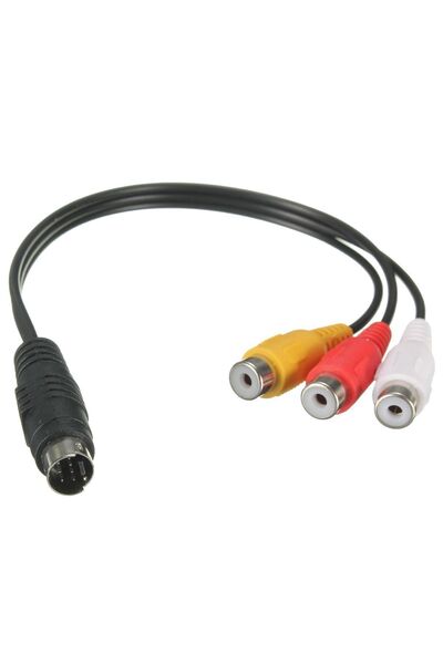 BK Teknoloji S-video (7 Pin) Erkek - 3 Rca Rgb Dişi Kablo Video Adaptörü