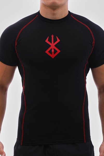 YHM Anime Berserk Compression T-Shirt Fit Sports Black