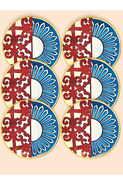 Fincan Dünyası Violet Serisi 6'lı Pasta Seti (21cm)